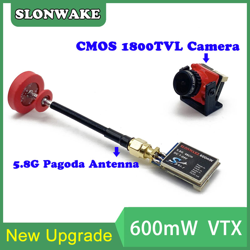 5,8G 48CH 600mW VTX-CAM ajusta - Drone Transmitter reseña y precio