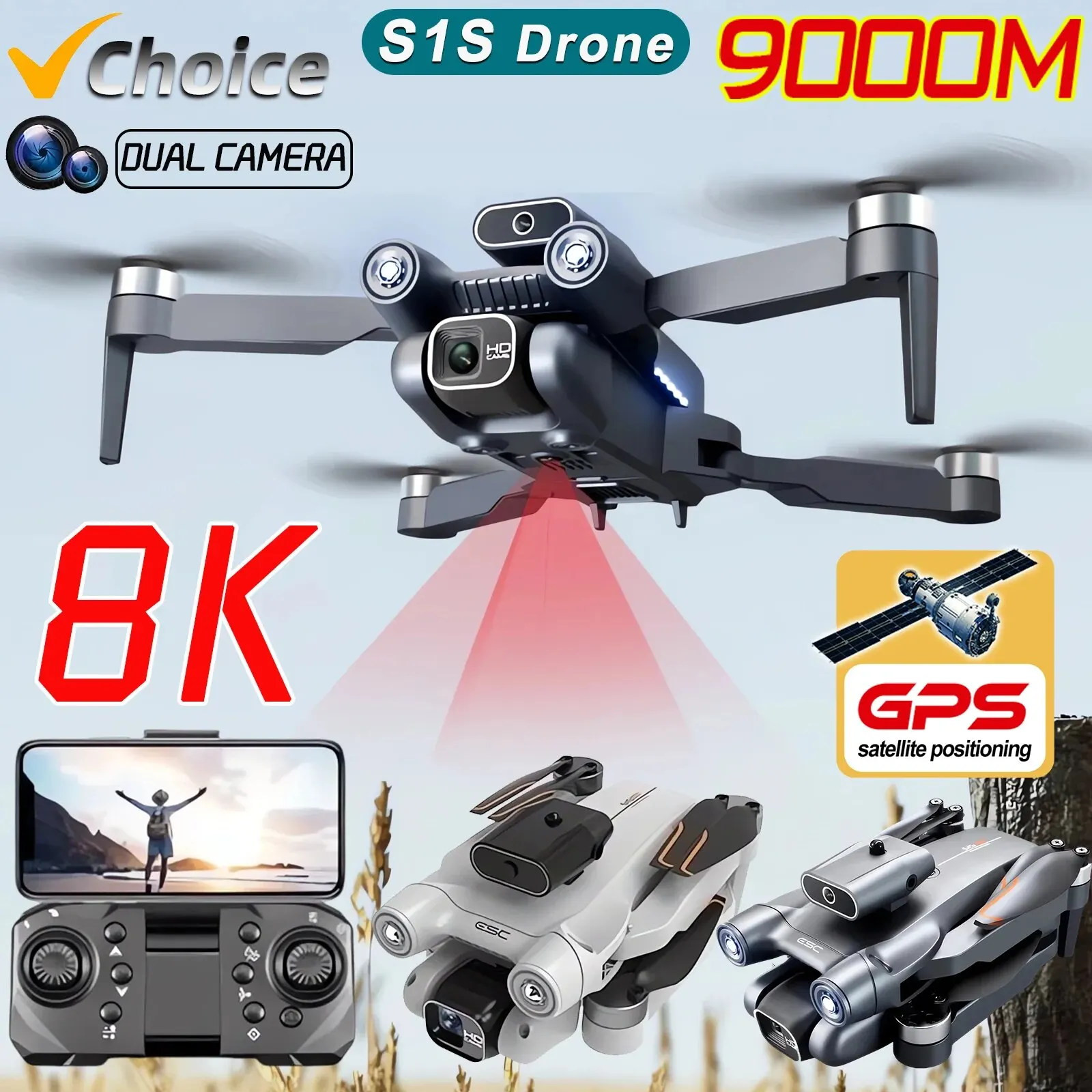 Dron con Motor sin escobillas  - Drone Gps Mount reseña y precio