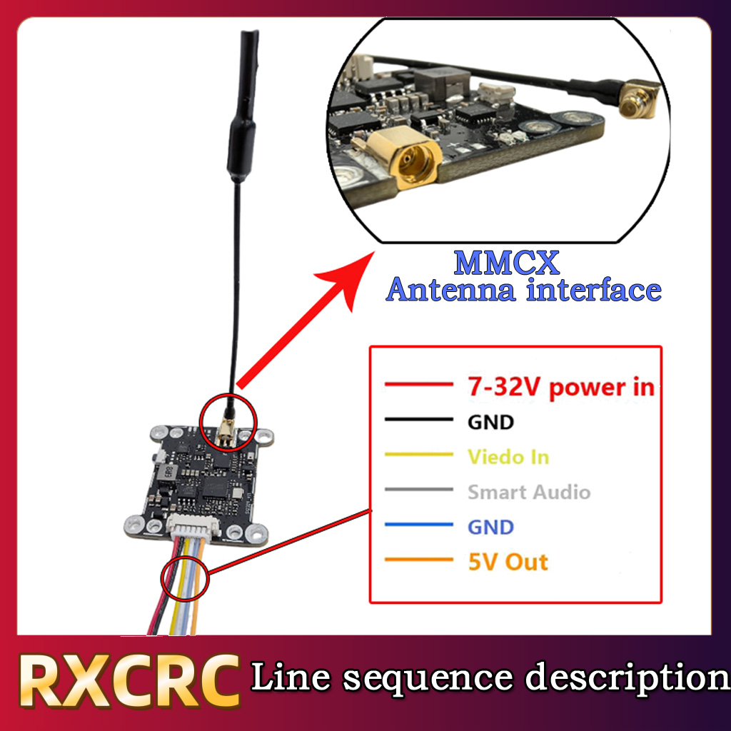 Módulo RXCRC 5.8G 48CH 1.6W VT - Drone Transmitter reseña y precio